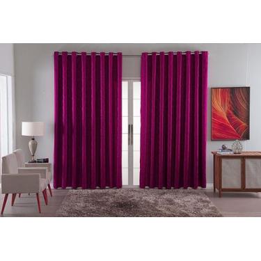 Imagem de cortina sala quarto decoraçao jacquard tecido luxo 4,00x2,80 cor:avela