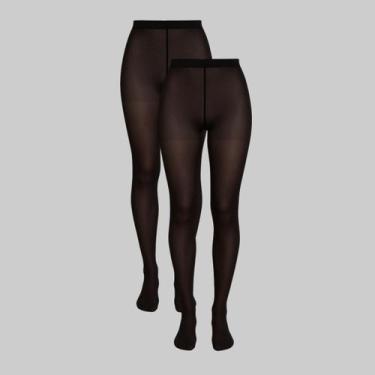Imagem de Kit 2 Pares De Meias Calças Lupo WARM FIO 40 TÉRMICA 05881-001, Preto,