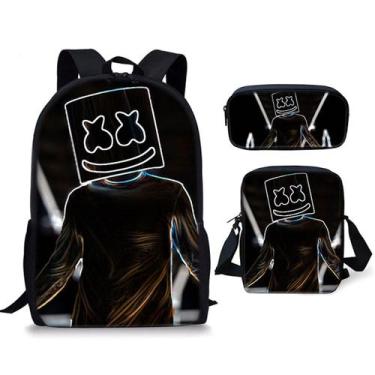 Imagem de Conjunto de mochilas escolares Marshmell, 3 unidades para crianças do 