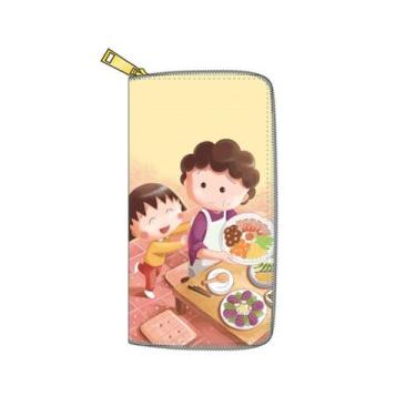 Imagem de Carteira Chibis Marukos chans Anime Characters Slim BiFold - Yiweisai