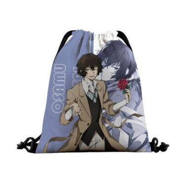 Imagem de Bolsa com cordão Bungos Strays Dogs Dazais Osamus Anime Style - Yiweis