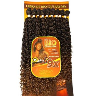 Imagem de Cabelo Bio Queratina Saara Cacheado African Beauty 320gr - bbless, 1b3