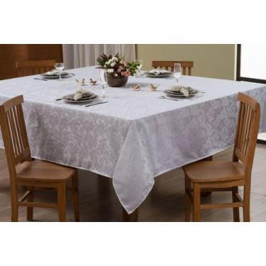 Imagem de Toalha De Mesa Jacquard Cinza 1,40m x 1,00m