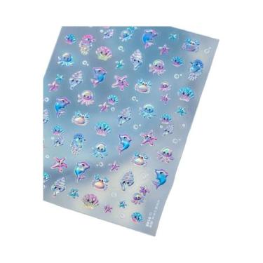 Imagem de Adesivos Decorativos Para Unhas Em Forma De Bolha De Gato Brilhante 5D