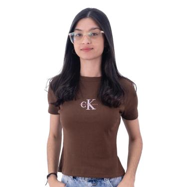 Imagem de Camiseta Calvin Klein Rib Feminino-Feminino
