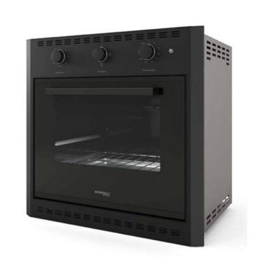 Imagem de Forno Elétrico de Embutir 60L Nardelli Black, 1750W, Grill, Timer 120 Min, até 300°C, Design com Botões Retráteis