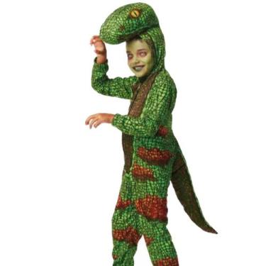 Imagem de Fantasia Halloween Infantil Lagarton Luxo com Cabeça e Cauda - Fantasi