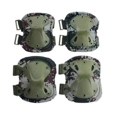 Imagem de Protetores De Joelho E Cotovelo Táticos Camo Unissex Para Homens E Mul