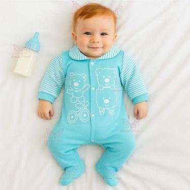 Imagem de Macacão Fofo Para Bebe Tecido Leve Confortável Roupa Tip Top Menino ou