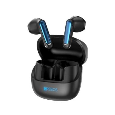 Imagem de Fone Bluetooth Hrebos Eb-217 Xblue Detalhe Azul Usb-c