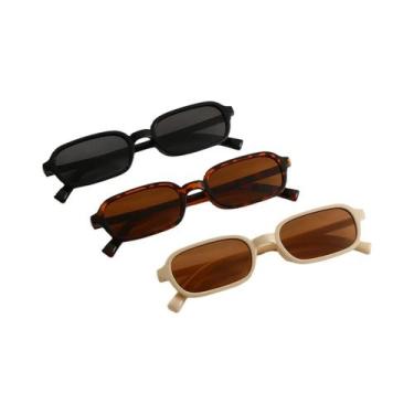 Imagem de Óculos De Sol Femininos Pretos Com Armação Oval Em Estilo Tartaruga, C