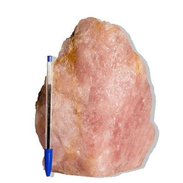 Imagem de 01 Cristal Rosa Pedra Pé Serrado Natural 3 a 4Kg 18 a 22cm Tipo B - At