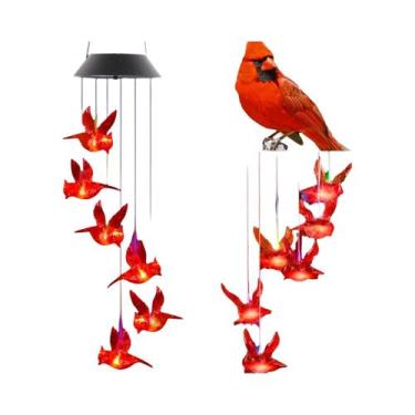 Imagem de Luminária Solar Decorativa Para Jardim Com Mudança De Cor, Sinalizador