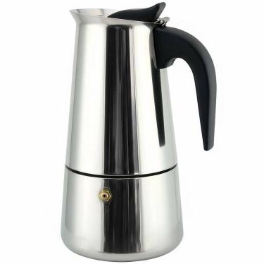 Imagem de Cafeteira Italiana Inox 450ml Fogão Indução Espresso 9 Xícaras