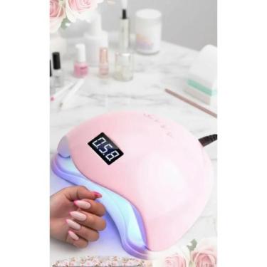 Imagem de Cabine LED/UV Digital 48W Rosa - Secagem Rápida e Perfeita - Congratul