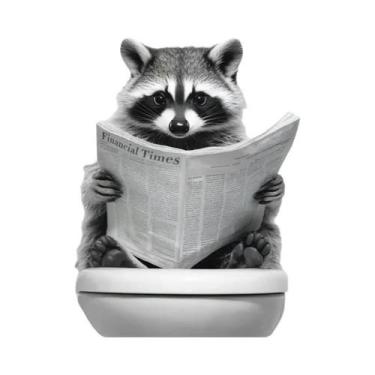 Imagem de Pôster De Lona Moderno Para Decoração De Sala De Estar: Animais Engraç