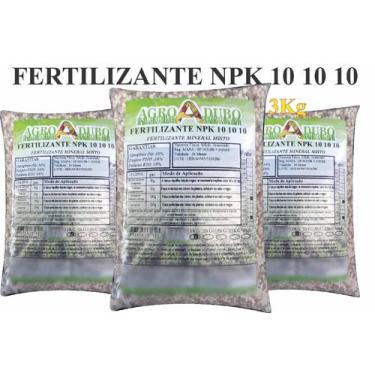 Imagem de Fertilizante NPK 10 10 10 - 3Kg Jardins, Arvores, Frutiferas - AGROADU