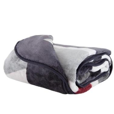 Imagem de Cobertor Coberta Jolitex Ternille Kyor Casal Plus 2,20x1,80m, Cinza, C