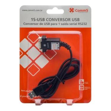 Imagem de Cabo Conversor Adaptador Usb Serial Rs232 Comm5 1s-usb Ftdi - Congratu