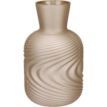 Imagem de VASO DECORATIVO ENFIETE CASA APARADOR GARRAFA HOME&CO VIDRO 25x14x14cm DOURADO