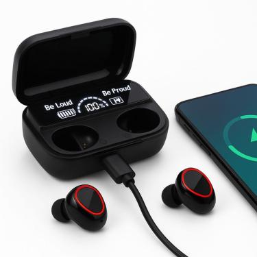 Imagem de Fone de Ouvido sem Fio Tws Digital com Áudio de Alta Qualidade Estojo Powerbank Tela LE...