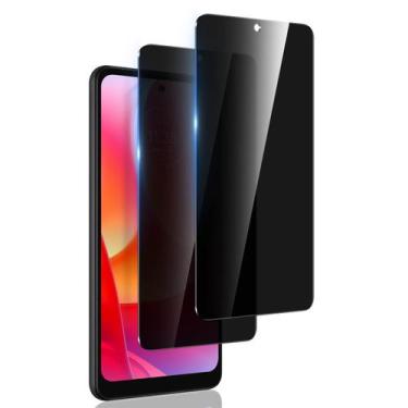 Imagem de Protetor de tela RXNMH Moto G Power 2022 Privacy 6.4", pacote com 2