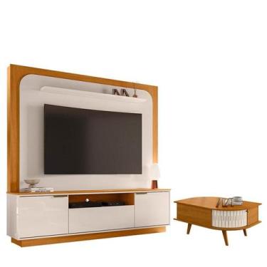 Imagem de Estante Home Theater Nilo sem Pés com Mesa de Centro Indianápolis Cina