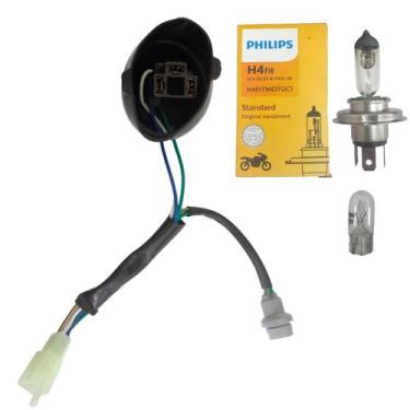Imagem de Soquete Farol Sky 50 14 á 16, Sky 125 11 á 16 + Lampadas - TRILHA