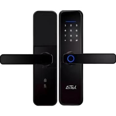 Imagem de Fechadura Digital Inteligente Sistema de Alarme Desbloqueio Biometria 