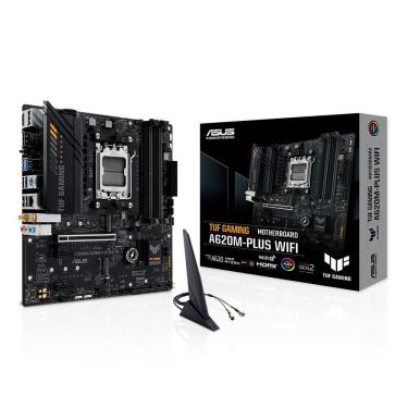 Imagem de Placa Mãe Asus Tuf Gaming A620m-plus Wifi, Amd Am5, Ddr5, Wi-fi 6, Bluetooth, Lan 2.5gb...