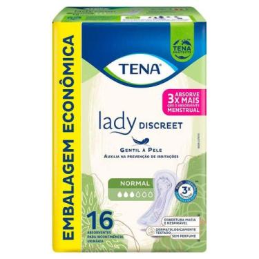 Imagem de Absorvente para Incontinência Urinária Tena Lady Discreet Normal 16 Un