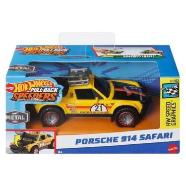 Imagem de Carro HOT Wheels Pullback Mattel HPR70 Porsche 914