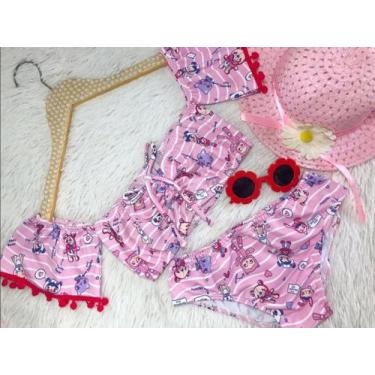 Imagem de Biquíni Maiô Infantil Juvenil Moda Praia Piscina Verão Diveras Cores e