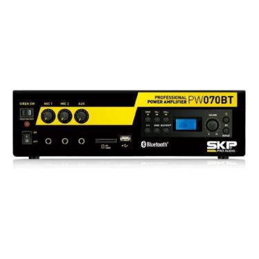 Imagem de Amplificador Potencia Bluetooth Pw-070bt Skp Usb 80w Pro Nfe