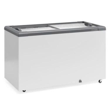 Imagem de Freezer Horizontal 395 Litros 1,37m 2 Tampas de Vidro GHD-400 CZ Cinza