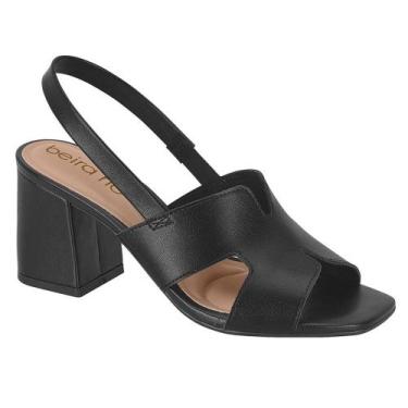 Imagem de Sandália Feminina Slingback Preto Beira Rio 8436.231, 35