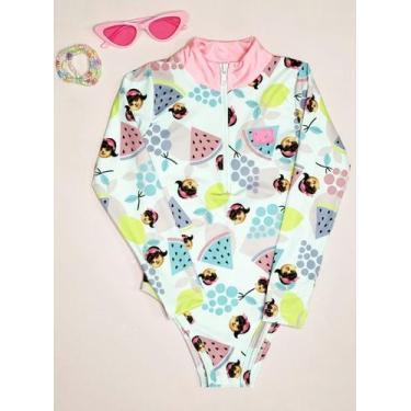 Imagem de Maiô infantil manga longa com proteção Uv50 - roupa de banho - Lessa K
