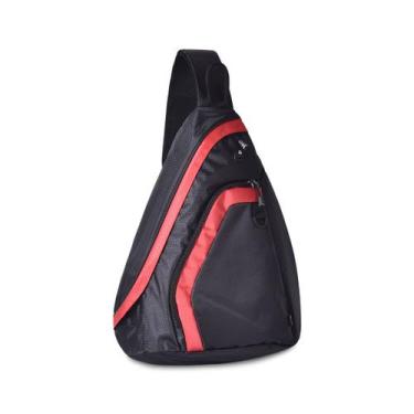 Imagem de Mochila bolsa transversal esporte casual unissex saída fone - Clio, Ve