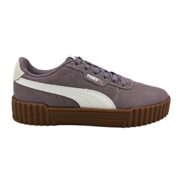 Imagem de Tênis Puma Carina 3.0 SD BDP suede - Plum/Vapor Gray, Fúcsia escuro, 3