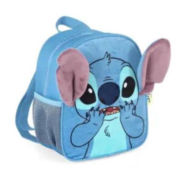 Imagem de Lancheira Térmica Escolar Stitch Pelúcia Azul Luxcel
