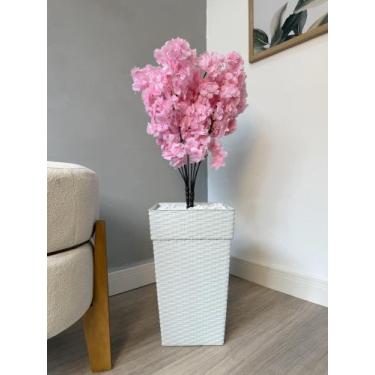 Imagem de Planta Flor Cerejeira Artificial Com Vaso Arranjo Completo - - PLANDEC