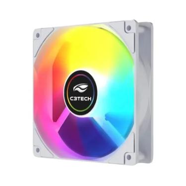 Imagem de Cooler Para Gabinete, F9-l260wh, C3tech, 12cm, ARGB -  Branco