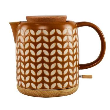 Imagem de Chaleira Elétrica em Porcelana Elegance Marrom 127V 1 Litro - Tuut