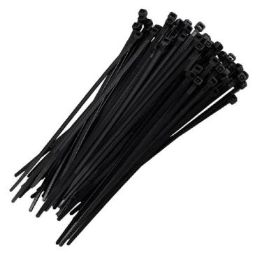 Imagem de Abraçadeira Plástica 401059PR.100 Nylon 6.6 Resistente UV 4,8x300mm com 50 Peças Preta Dutoplast