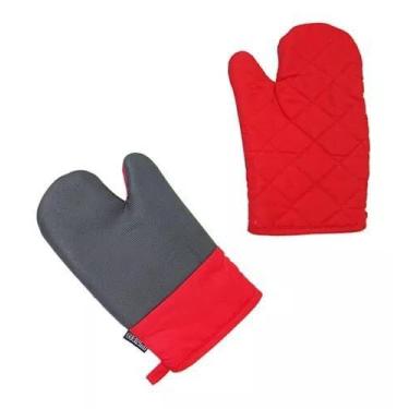 Imagem de Luva De Cozinha Reforçada Neoprene Térmica Forno Churrasco - ecolumi g