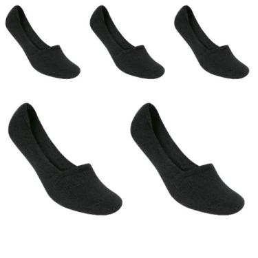 Imagem de Kit 5 Pares Meia Sapatilha Invisível Masculina Selene 8760, 39-42, Pre