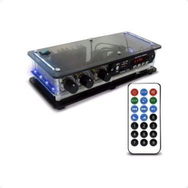 Imagem de Amplificador Receiver Slim 40W Som Ambiente Orion Bluetooth Micro SD F