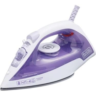 Imagem de Ferro de Passar Roupa a Vapor e Seco Black+Decker Antiaderente 1200W 1