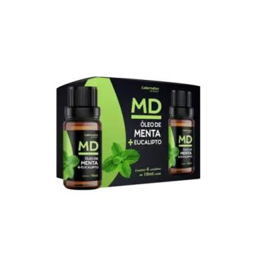 Imagem de Óleo de Menta e Eucalipto Essencial MD - 6 unidades 10ml - Labornatus