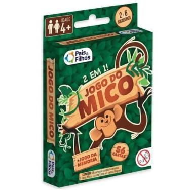 Imagem de Jogo do Mico + Jogo da Memória 56 Cartas 2 em 1 - Pais & Filhos
